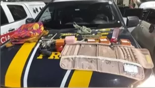 Parte dos objetos recuperados - Foto: Reprodução