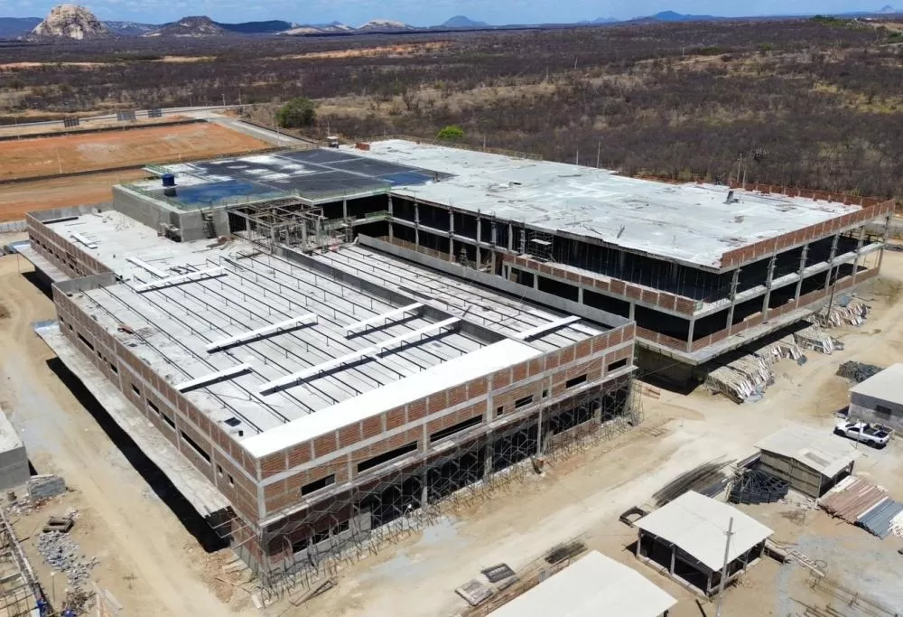 Construção do Hospital de Trauma do Sertão, em Patos - Foto: Assessoria