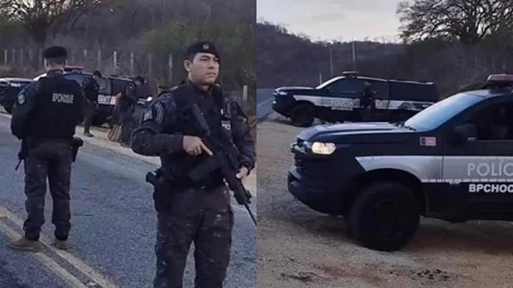 Fotos: 12º BPM / Montagem PatosVerdade