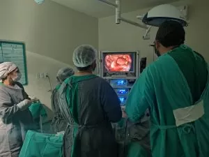 Equipe responsável pelo procedimento - Foto: Assessoria