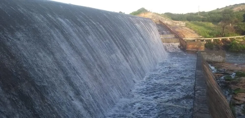 Barragem da Farinha nesta quinta-feira (9) - Foto: Marconi Palmeira (EMPAER)