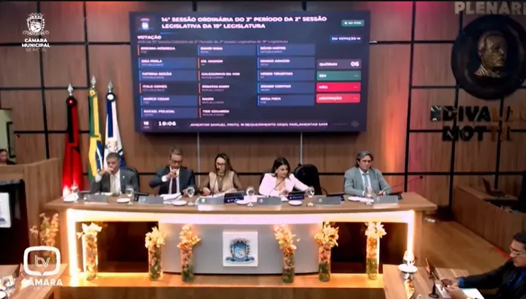 Câmara de Patos, sessão ordinária desta quinta-feira (16) - Foto: Reprodução / Patosverdade