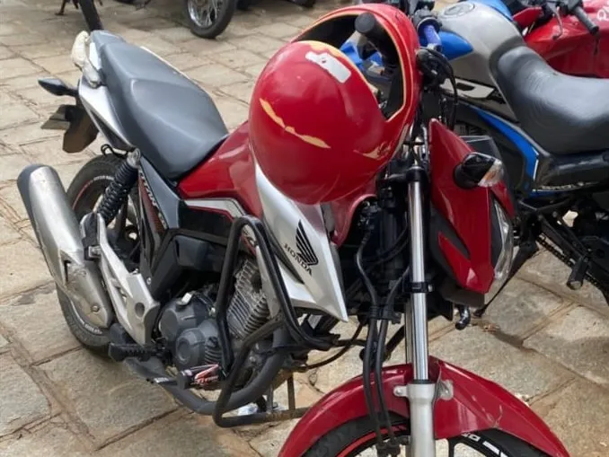 Motocicleta recuperada - Foto: Ascom 3º BPM