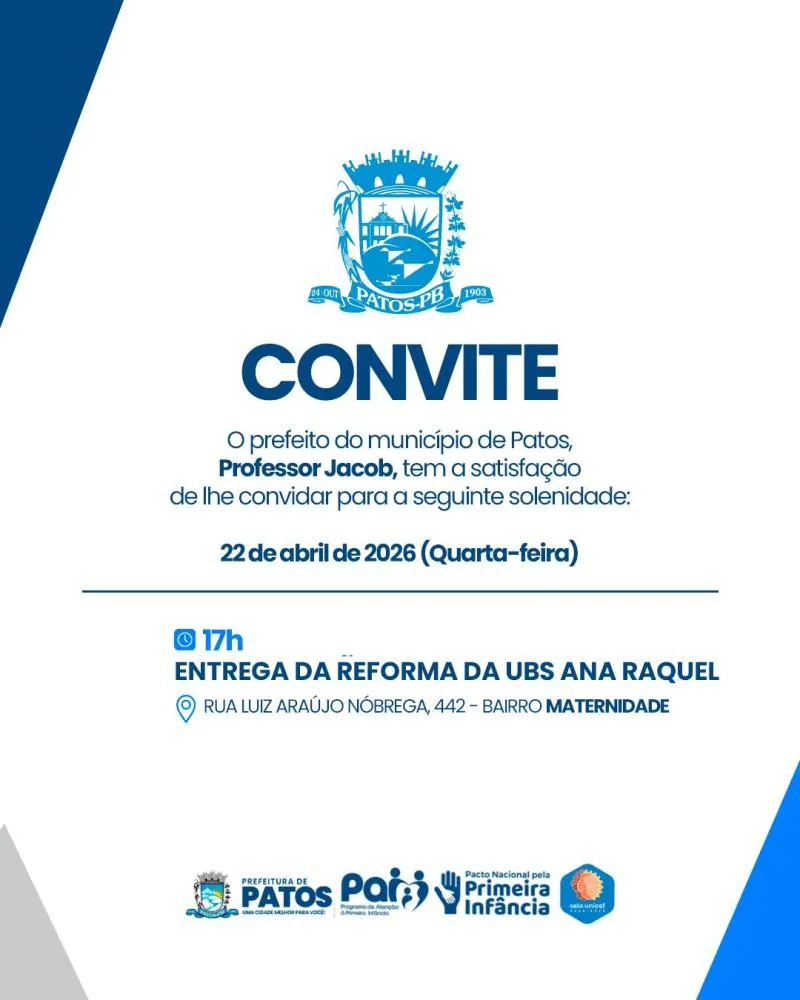 Arte Visual - Secom - Prefeitura de Patos