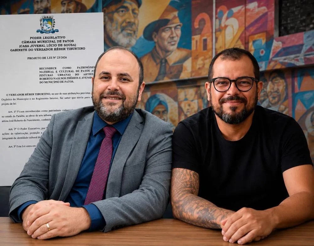 Câmara aprova projeto de Héber Tiburtino que torna arte urbana de Roberto Nass patrimônio de Patos