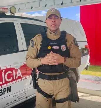 Deuslânio Menezes, comandante do 3º BPM de Patos - Foto: Reprodução