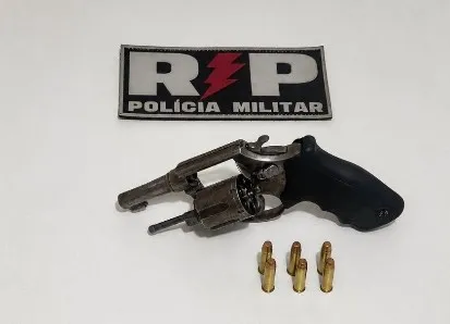 Arma apreendida - Foto: Ascom 3ºBPM