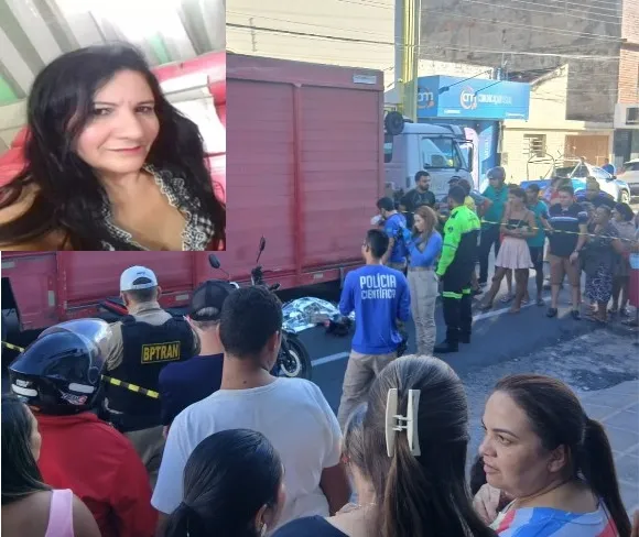 Perícia aponta que mulher caiu de moto antes de ser atingida por caminhão em Patos