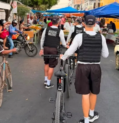 Ciclopatrulhamento ostensivo e preventivo - Foto: Ascom 3º BPM