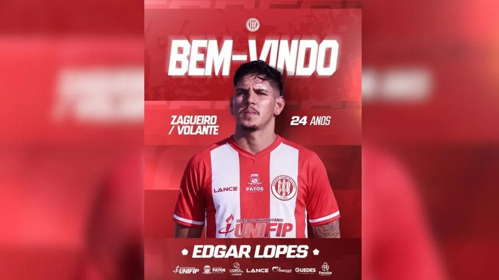 Novo reforço do Esporte de Patos - Foto: Assessoria