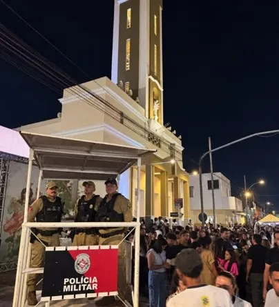 PM reforça seguranã na Festa da Guia em Patos - Foto: Polícia Militar