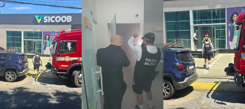 Policiais controlam incêndio no SICOB em Patos - Foto: Ascom 3º BPM