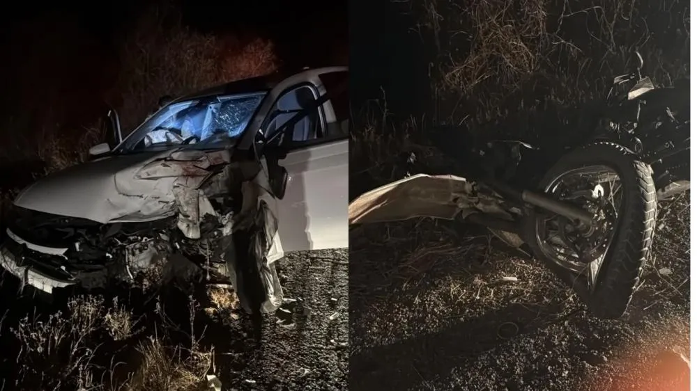 Colisão entre carro e moto deixa uma pessoa morta na PB-262