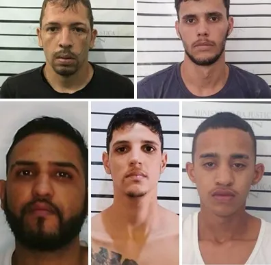 Fugitivos da Cadeia Pública de Taperoá, na PB - Fotos: Seap-PB
