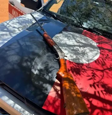Homem é detido após disparos e ameaças em Vista Serrana