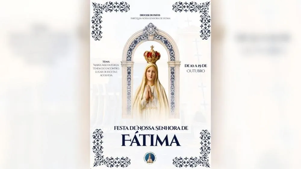 Festa de Nossa Senhora de Fátima começa neste sábado em Patos