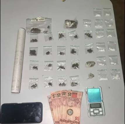 Material ilícito apreendido pela ROTAM em Patos - Foto: Reprodução/Polícia Militar