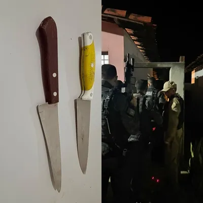 Ocorrência de violência doméstica em São José de Espinharas - Fotos: Reprodução/Ascom 3º BPM