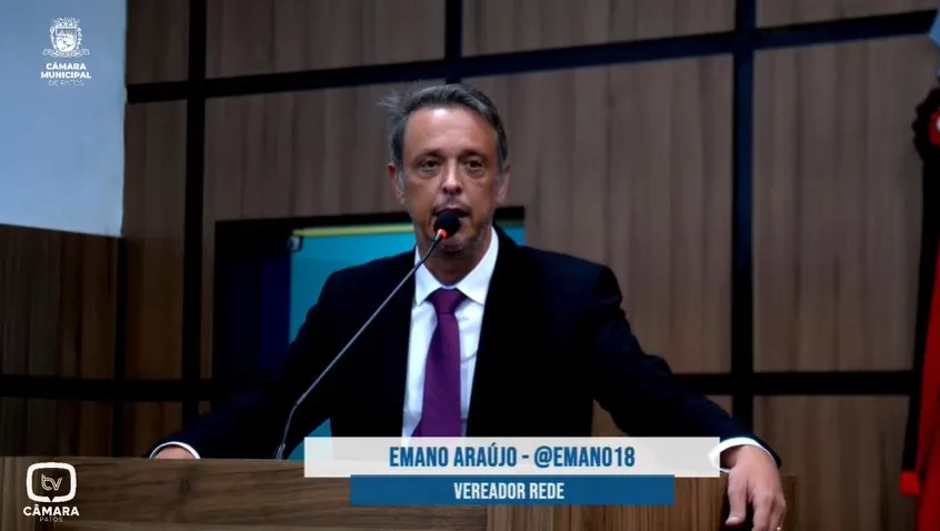 Vereador Emano Araújo - Foto: Reprodução/Patosverdade