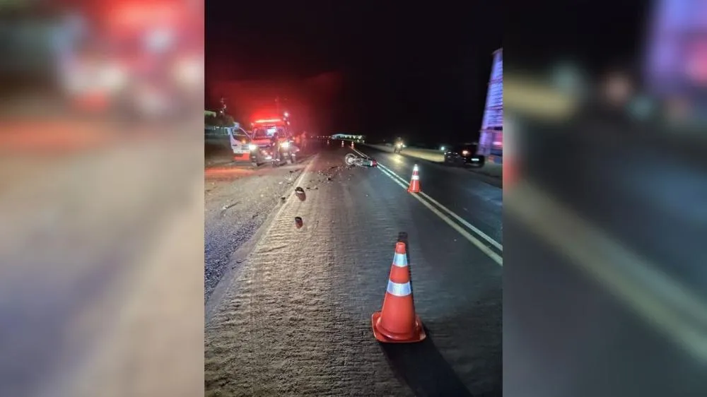 Colisão entre duas motocicletas em Patos - Foto: Reprodução/PRF