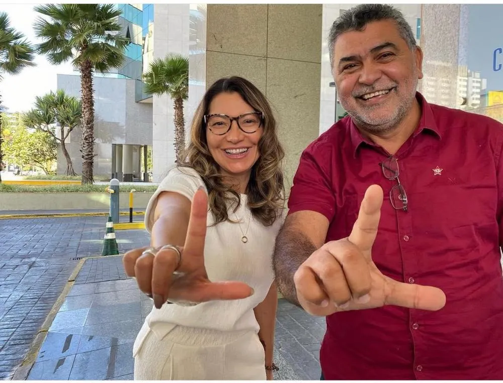 Janja Lula da Silva e Lenildo Morais - Foto: Reprodução/Lenildo Morais