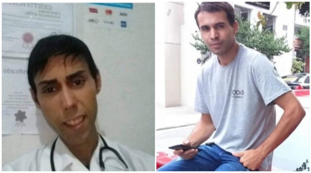 Fábio Machado da Cunha (suspeito) e Adonias Ferreira Costa (vítima).