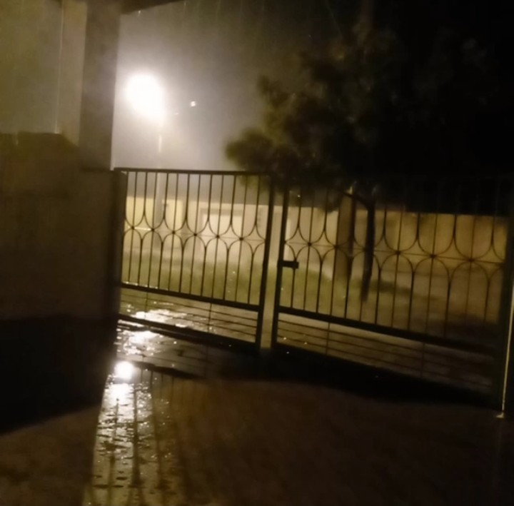 Foto: João Batista/Registro de chuva em Cacimba de Areia-PB. 