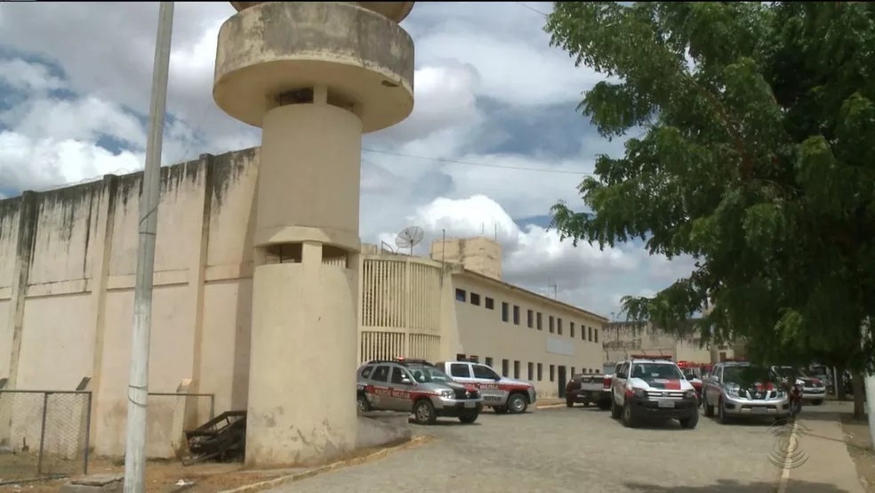 Presídio Romero Nóbrega, em Patos, Sertão da Paraíba — Foto: Reprodução/TV Paraíba