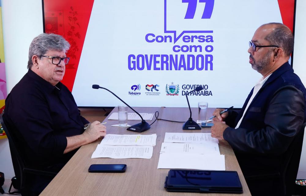 João Azevêdo (governador) e Luiz Henrique (jornalista