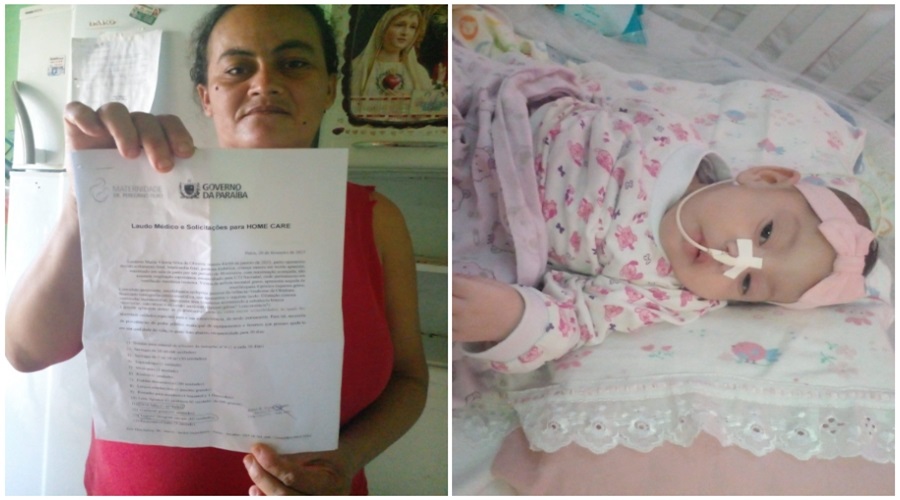 Cilene Alves e a pequena Maria Vitória