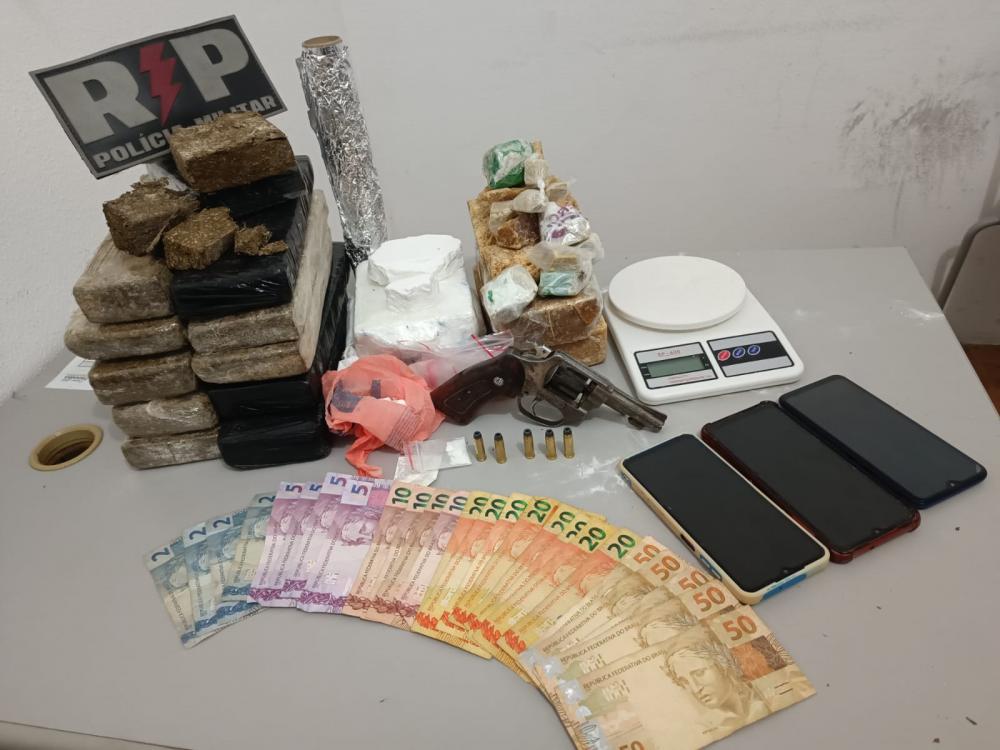 Material apreendido - Foto: Ascom 3º BPM