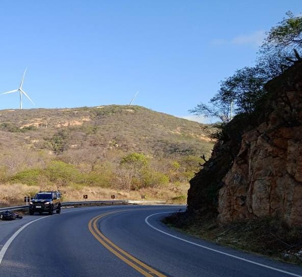 Km 280 na BR 230, local do acidente