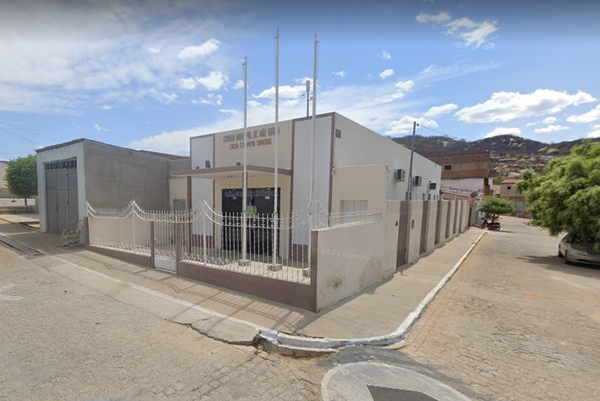 Câmara Municipal de Mãe D'Água (Foto: Reprodução/Google Street View)