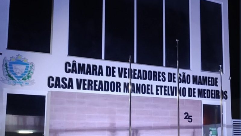 Câmara Municipal de São Mamede (Foto: Divulgação)