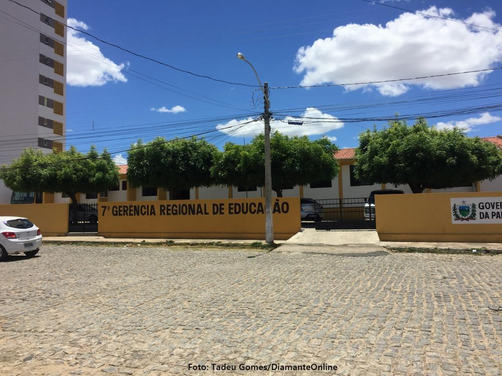 Sede da 7ª GRE, em Itaporanga (Foto: Tadeu Gomes/DiamanteOnline)