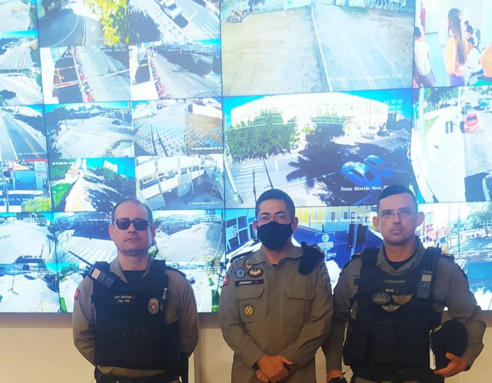 Cap Onassis (Subcomandante do 3ºBPM), TC Jurandy (Coordenador Regional CICC) e TC Esaú (Comandante do 3ºBPM)