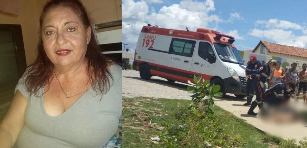 Vítima, Maria Auxiliadora e local do crime - Foto: Reprodução/Redes Sociais