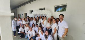 Profissionais do Hospital de Patos que participaram da abertura do Janeiro Branco