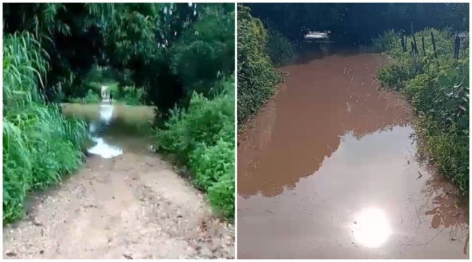 Cheia Rio da Cruz no Sítio Enjeitado - Foto: Reprodução