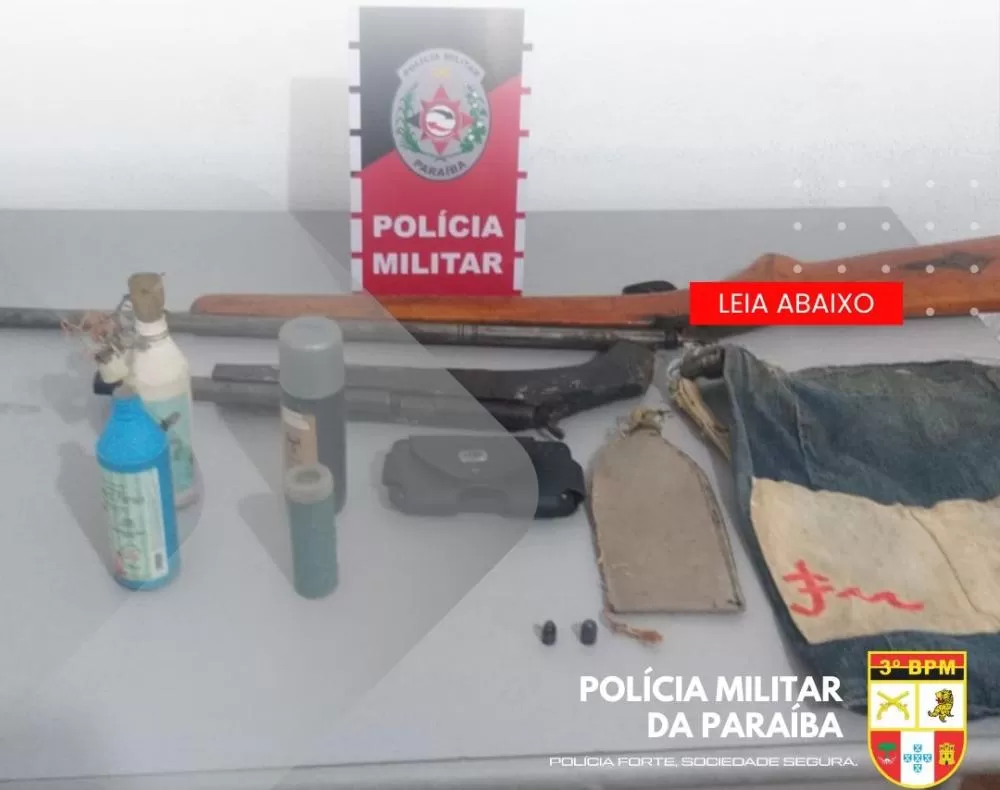 Material apreendido - Foto: Divulgação/Asom 3º BPM