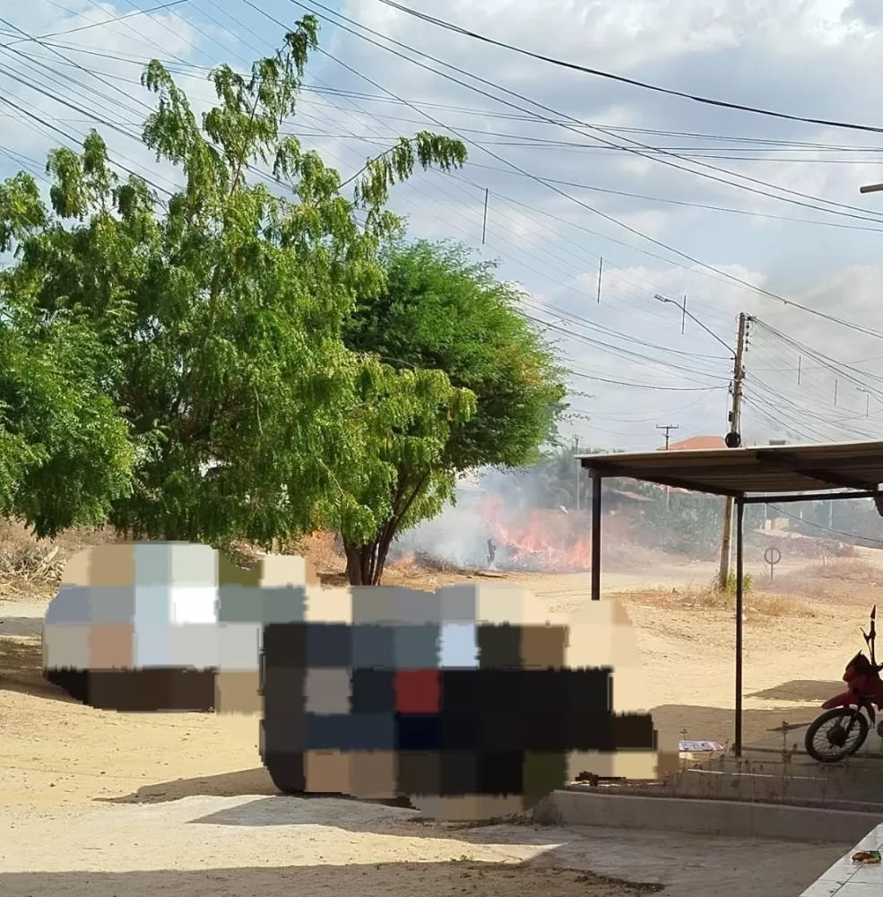 Local da queimada no Mutirão - Foto enviada por morador