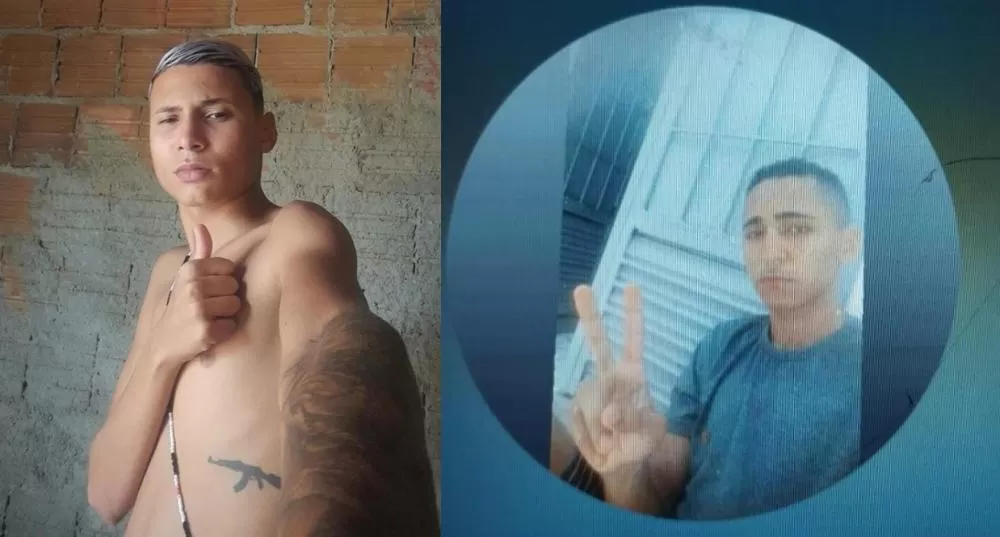 À esquerda, Carlinhos (vítima fatal); à direita, LIndinaldo - Fotos: Reprodução/Redes Sociais