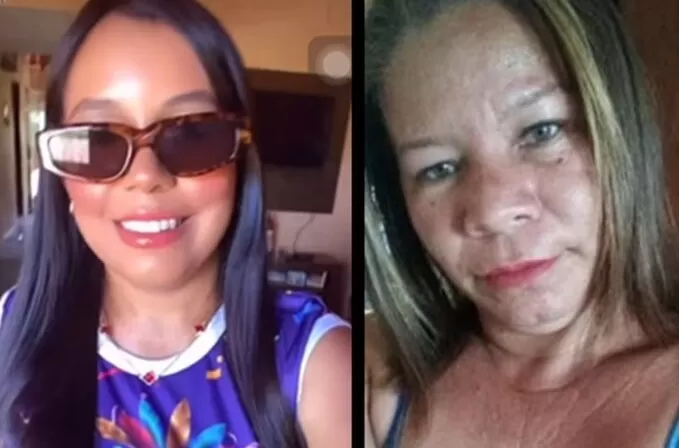 À esquerda, Layane dos Santos, e à direita, Natalícia dos Santos - Foto: reprodução/redes sociais