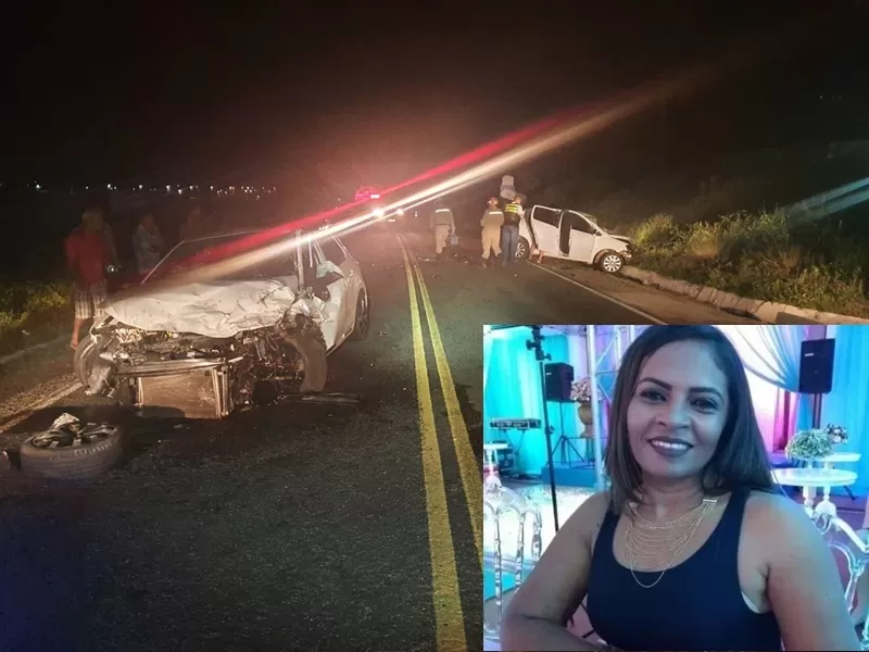 OUÇA: PRF diz que carro invadiu a faixa contrária e bateu de frente com o da contabilista Soraya Rosendo