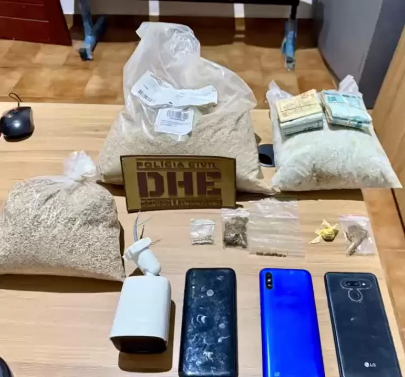 Material apreendido - Foto: Divulgação/Polícia Civil DHE