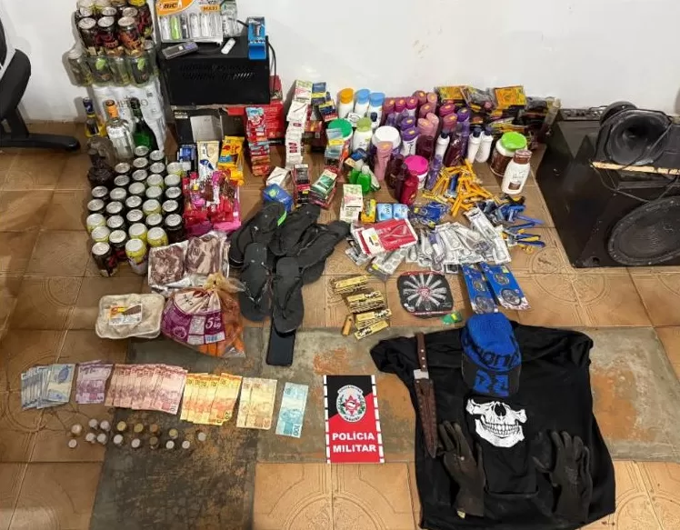 Material recuperado - Foto:Divulgação/Ascom 3º BPM