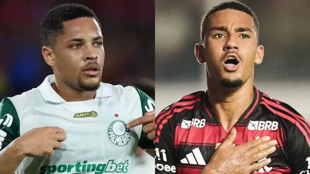 Cesar Greco/Palmeiras/Reprodução/Instagram/@flamengo - Montagem R7