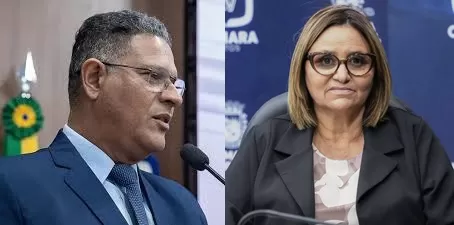 Sávio e Lúcia de Chica Motta - Fotos: Reprodução/Montagem Patosverdade