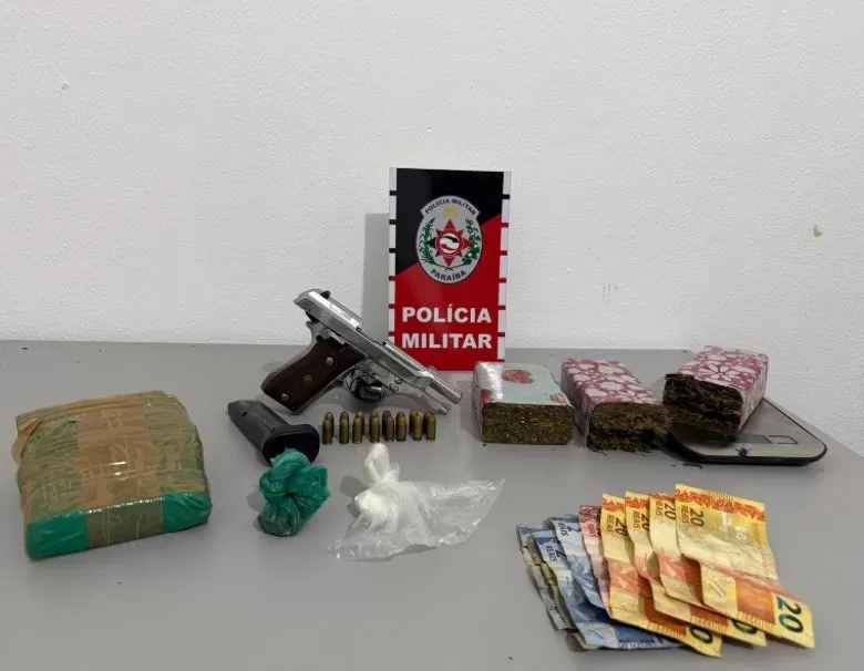 Material apreendido - Foto: Ascom 3º BPM/Divulgação