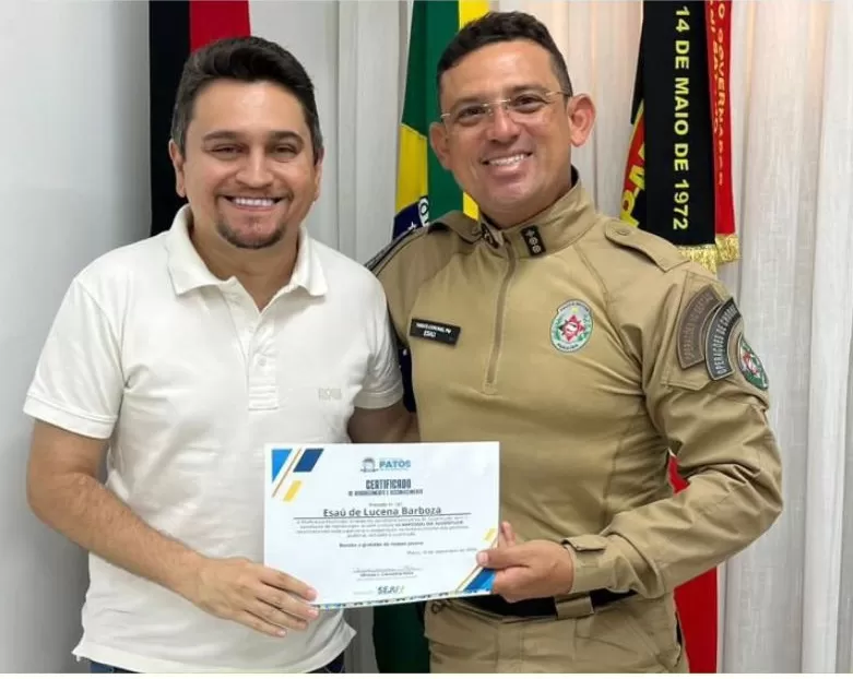 Ullisses Neto e TC Esaú - Foto: Ascom 3º BPM